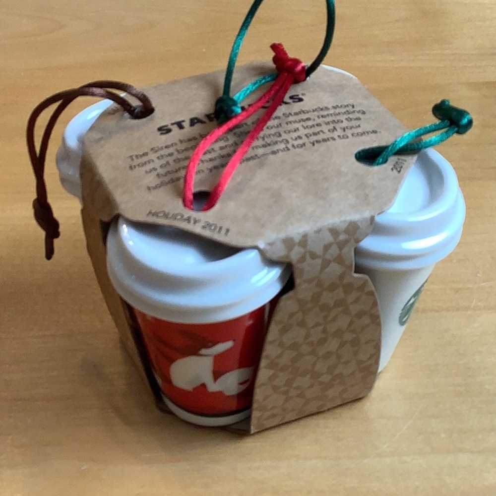 NWT Starbucks Holiday 2011 Siren Ornament Set